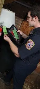 Hannibal Fire Department Using Tablet